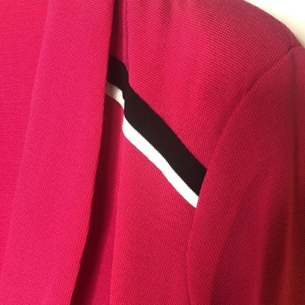 Misook hot pink cardigan sweater size XL